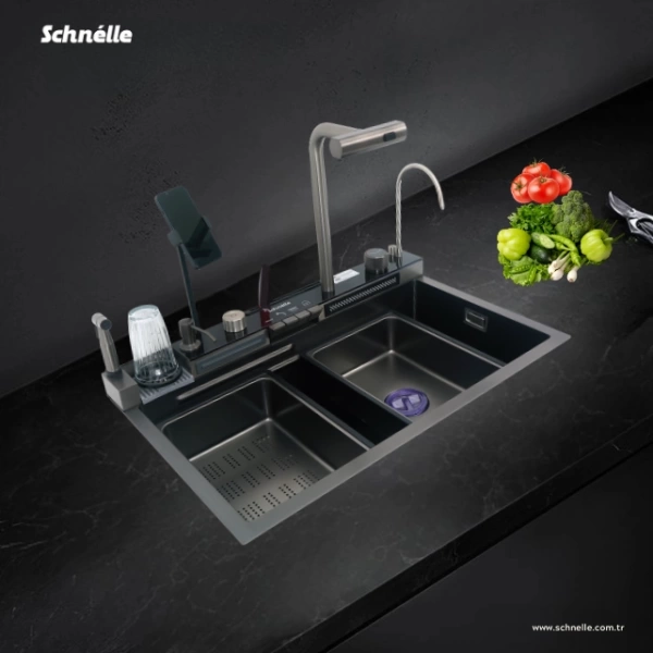 Schnelle Sch-P34 Akıllı Mutfak Evyesi 15 Fonksiyonlu