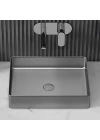 SCHNELLE 105 SCH BL5504 Grey Tezgah Üstü Dikdörtgen Çelik Lavabo