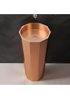 SCHNELLE 165 SCH RG8802 Rose Gold Monoblok Hegzagon  Çelik Lavabo