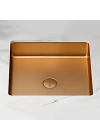 SCHNELLE 17 SCH RG204 Rose Gold Tezgah Altı Kare Çelik Lavabo