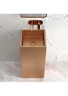 SCHNELLE 177 SCH RG8804 Rose Gold Monoblok Kare  Çelik Lavabo