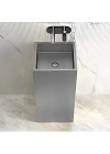 SCHNELLE 179 SCH S8804 Chrome Monoblok Kare  Çelik Lavabo