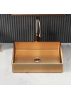 SCHNELLE 201 SCH RG5514 Rose Gold Tezgah Üstü Dikdörtgen Çelik Lavabo