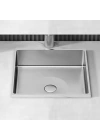 SCHNELLE 25 SCH S205  Chrome Tezgah Altı Dikdörtgen Çelik Lavabo