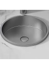 Schnelle Sch BL207 Grey Tezgah Altı Oval Çelik Lavabo