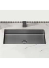 SCHNELLE 39 SCH BL208 Grey Tezgah Altı Dikdörtgen Çelik Lavabo