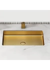 SCHNELLE 40 SCH G208 Gold Tezgah Altı Dikdörtgen Çelik Lavabo