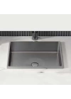 Schnelle Sch BL210 Grey Tezgah Altı Dikdörtgen Çelik Lavabo
