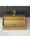 SCHNELLE 52 SCH G5505 Gold Tezgah Üstü Dikdörtgen Çelik Lavabo