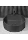 SCHNELLE 56 SCH BK5506 Black Tezgah Üstü Oval Çelik Lavabo