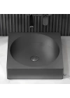 SCHNELLE 62 SCH BK5507 Black Tezgah Üstü Kare Çelik Lavabo
