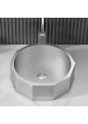 SCHNELLE 85 SCH S5510 Chrome Tezgah Üstü Hegzagon Çelik Lavabo