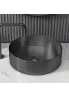 SCHNELLE 98 SCH BK5512 Black Tezgah Üstü Oval Çelik Lavabo