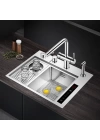 Schnelle AQ 5644JH 56 Cm Ultrasonik Mutfak Evyesi