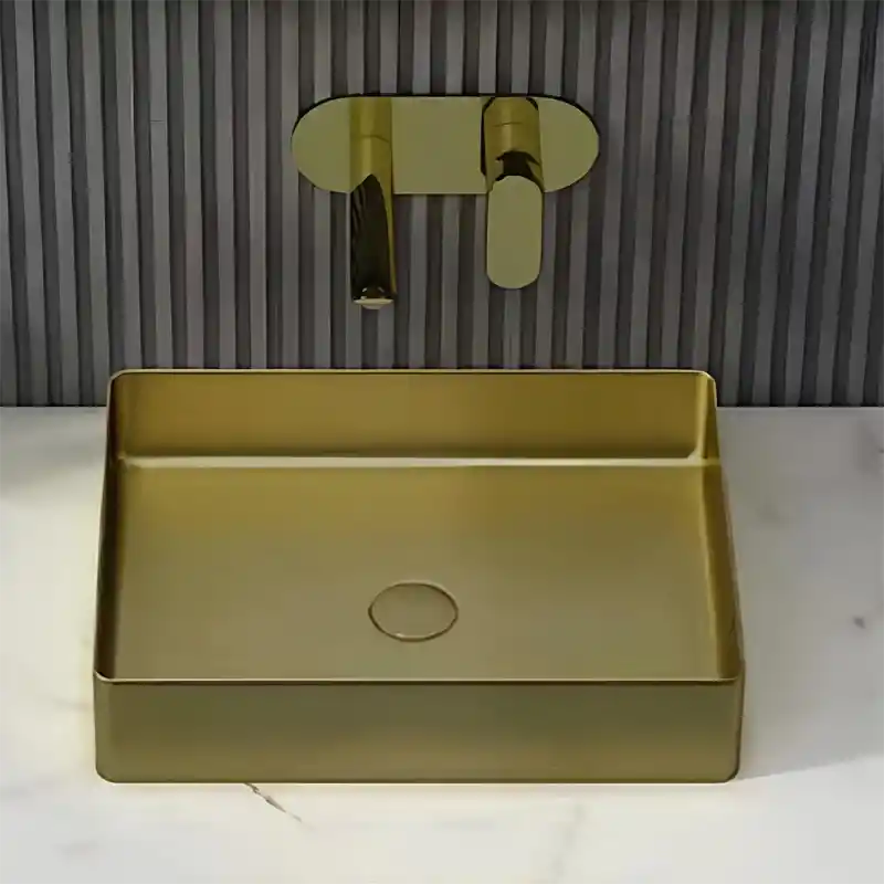 Schnelle Sch B5504 Rustik Tezgah Üstü Dikdörtgen Çelik Lavabo