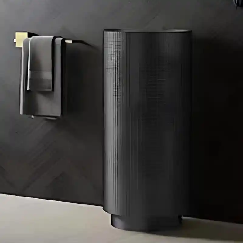Schnelle Sch BK8822 Black Monoblok Oval Çelik Lavabo