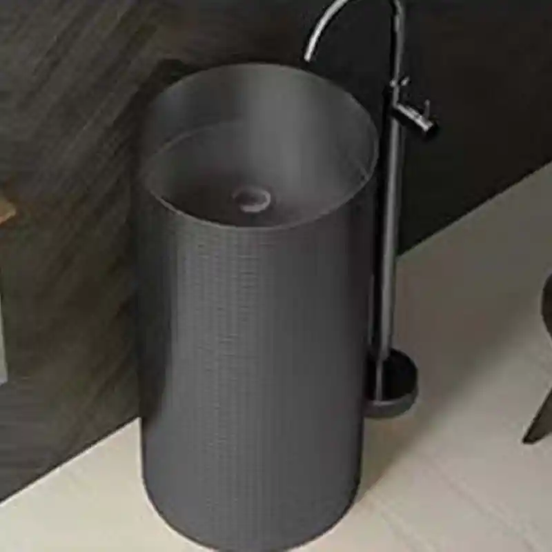 Schnelle Sch BK8823 Black Monoblok Oval Çelik Lavabo