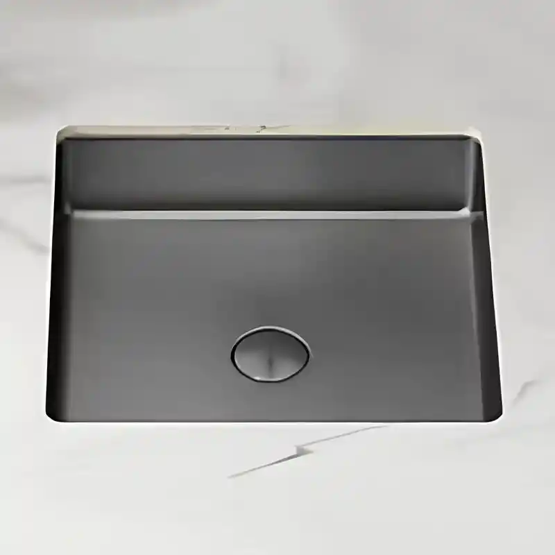 Schnelle Sch BL204 Grey Tezgah Altı Kare Çelik Lavabo