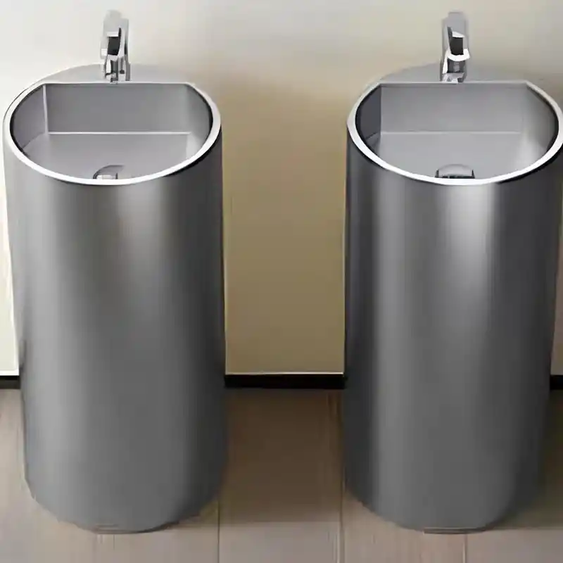 Schnelle Sch S8801 Chrome Monoblok Oval Çelik Lavabo