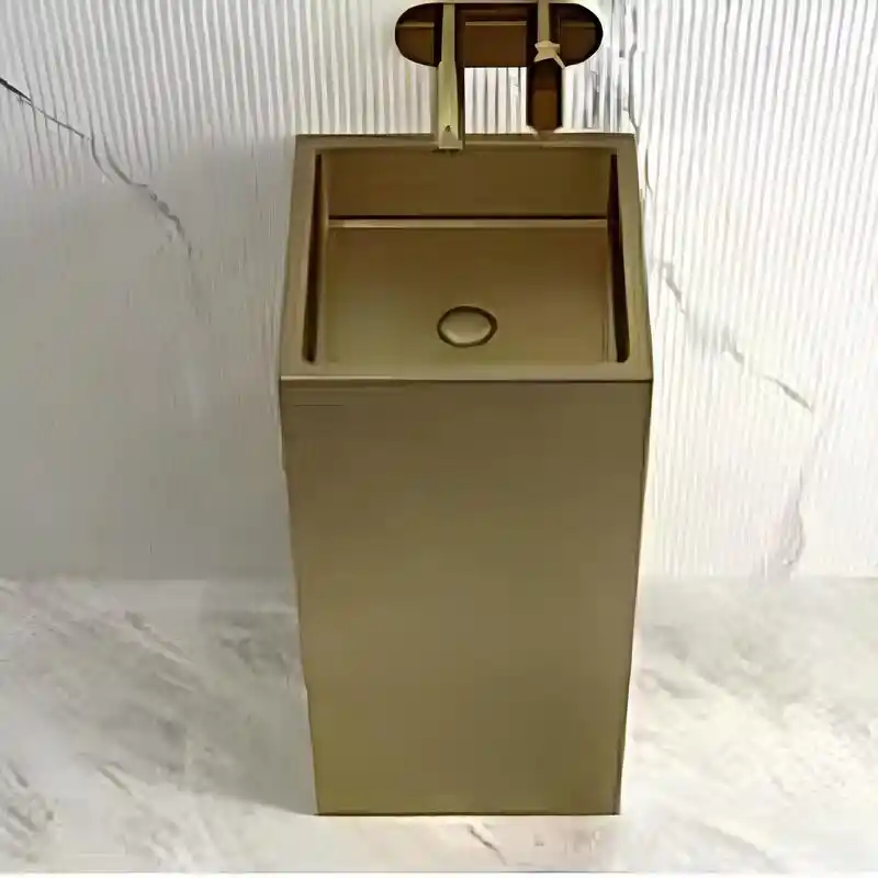 Schnelle Sch B8804 Rustik Monoblok Kare Çelik Lavabo