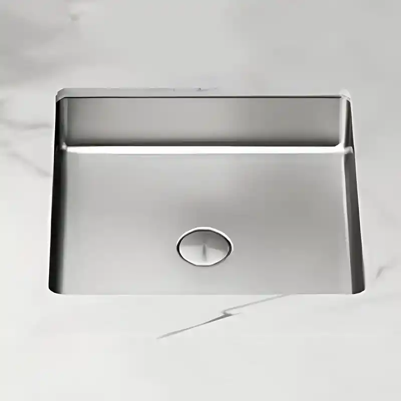 Schnelle Sch S204 Chrome Tezgah Altı Kare Çelik Lavabo