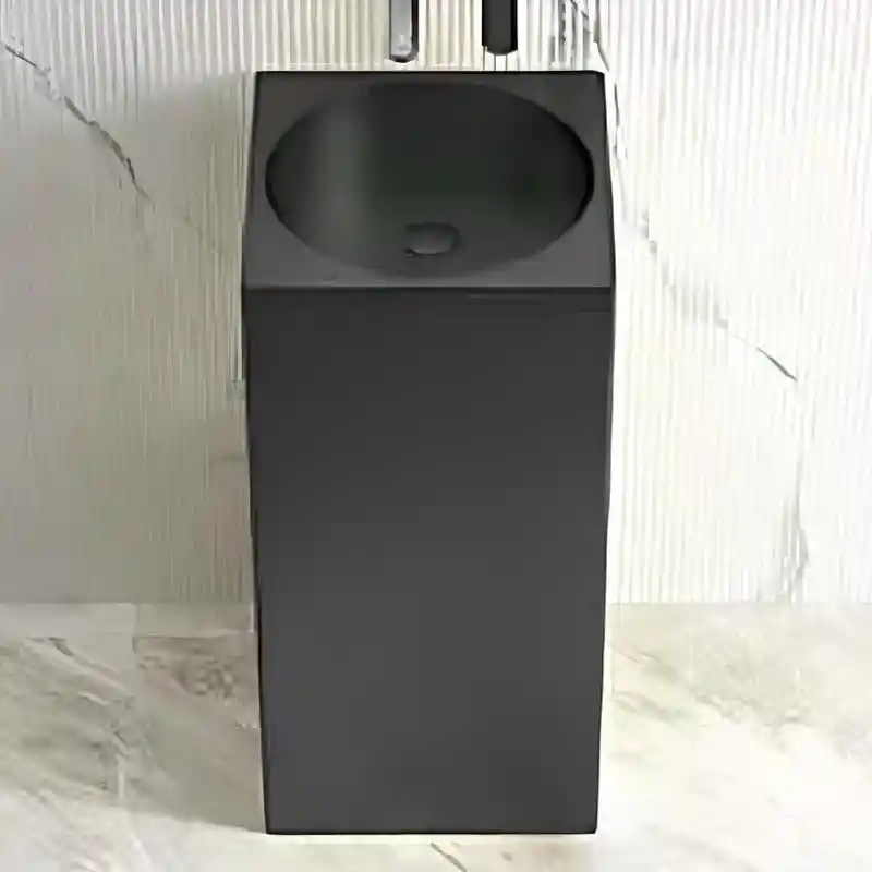 Schnelle Sch BK8816 Black Kare Monoblok Çelik Lavabo