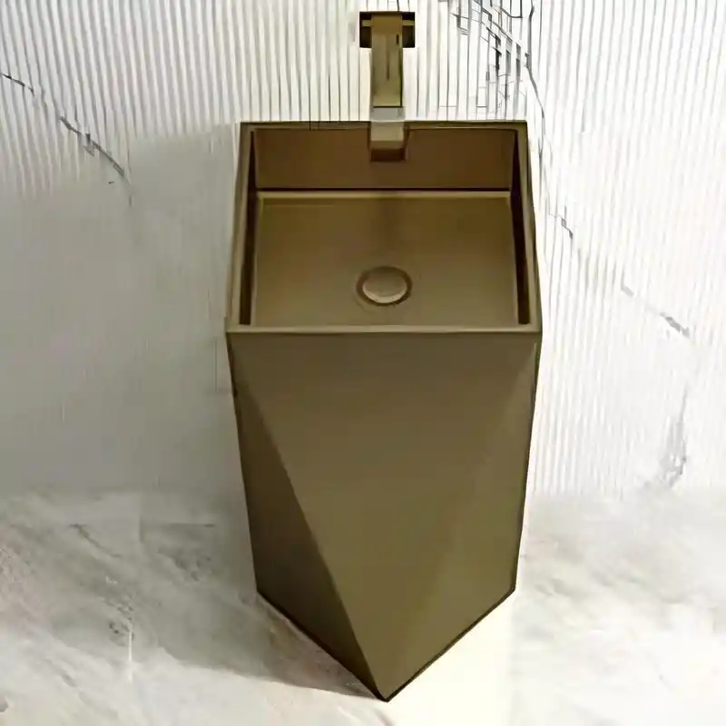 Schnelle Sch B8820 Rustik Rustik Kare Monoblok Çelik Lavabo