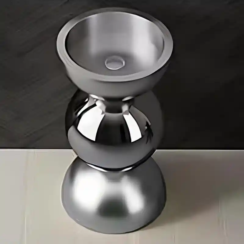 Schnelle Sch S8827 Chrome Oval Monoblok Çelik Lavabo