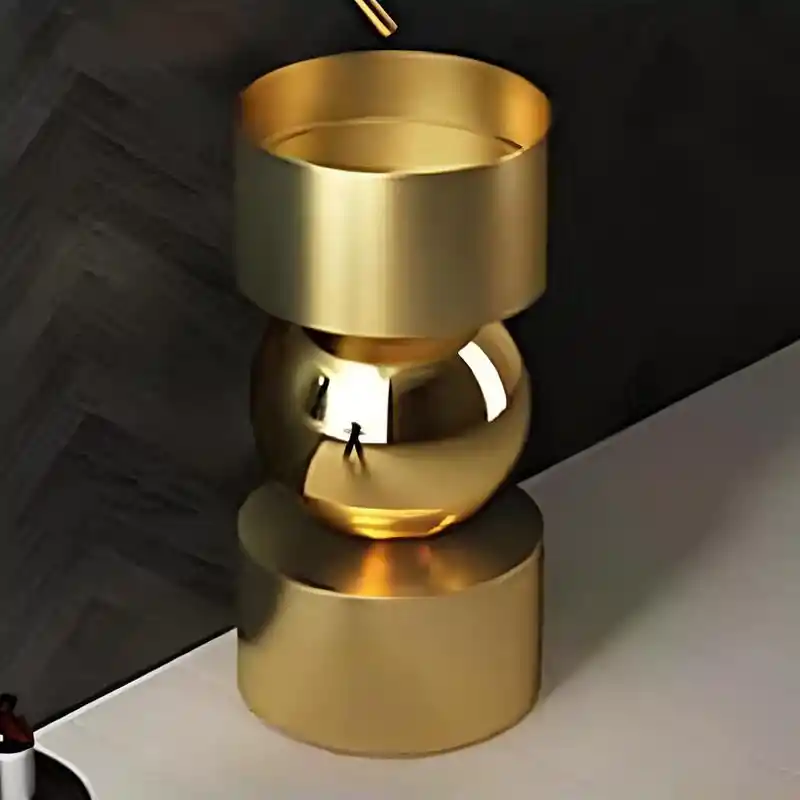 Schnelle Sch G8828 Gold Oval Monoblok Çelik Lavabo