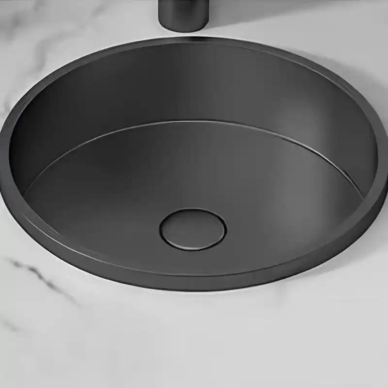 Schnelle Sch BK207 Black Tezgah Altı Oval Çelik Lavabo