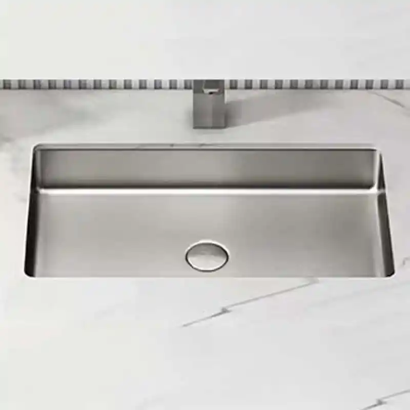 Schnelle Sch S208 Chrome Tezgah Altı Dikdörtgen Çelik Lavabo