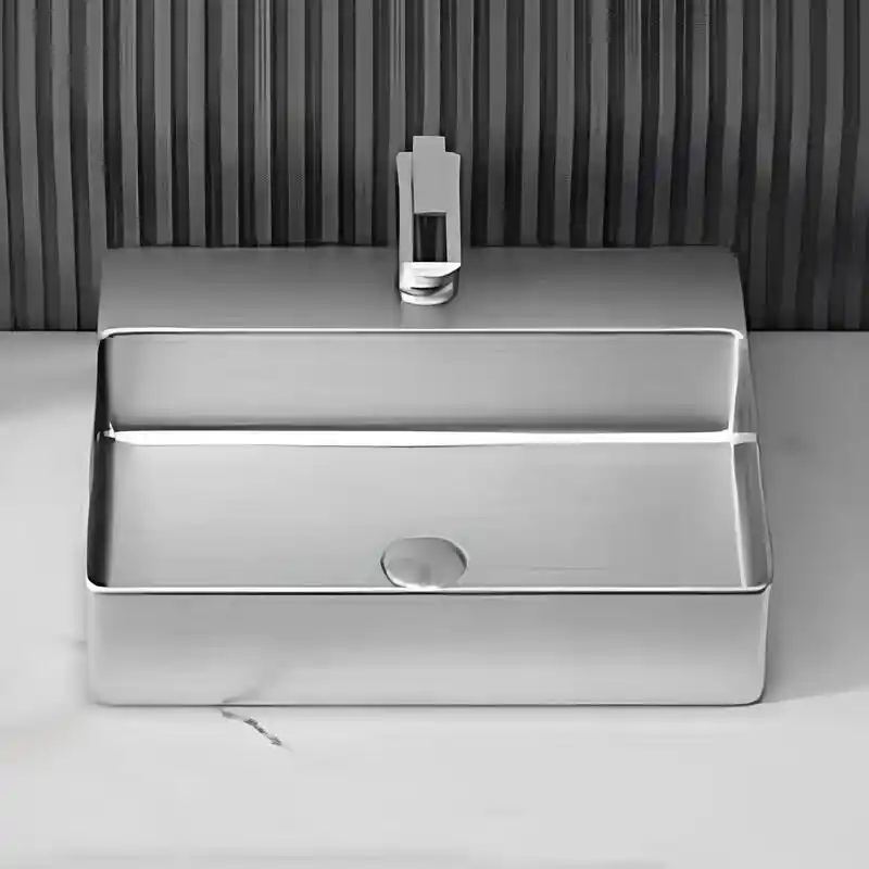 Schnelle Sch S5505 Tezgah Üstü Dikdörtgen Çelik Lavabo