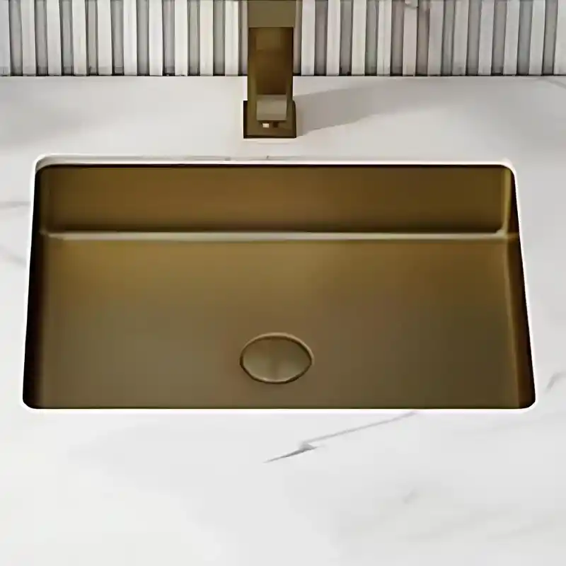 Schnelle Sch B202 Rustik Tezgah Altı Dikdörtgen Çelik Lavabo