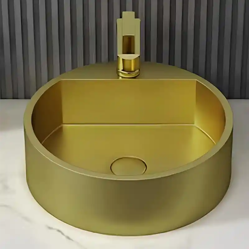 Schnelle Sch B5506 Rustik Tezgah Üstü Oval Çelik Lavabo