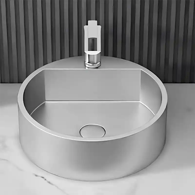 Schnelle Sch S5506 Chrome Tezgah Üstü Oval Çelik Lavabo