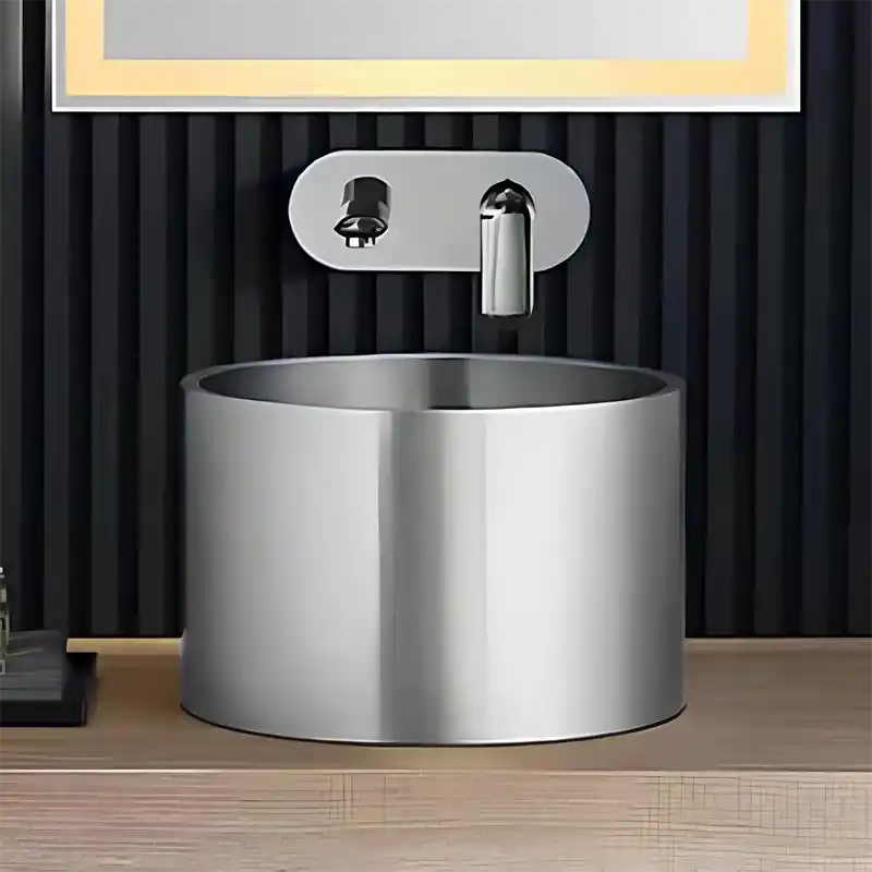 Schnelle Sch S5511 Chrome Tezgah Üstü Oval Çelik Lavabo