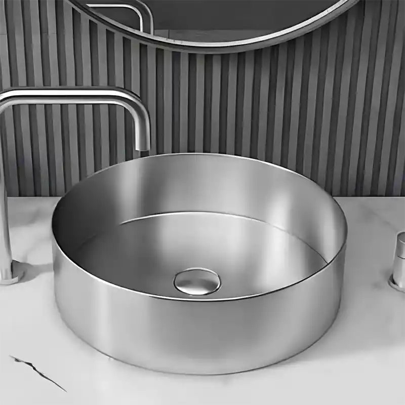 Schnelle Sch S5513 Chrome Tezgah Üstü Oval Çelik Lavabo