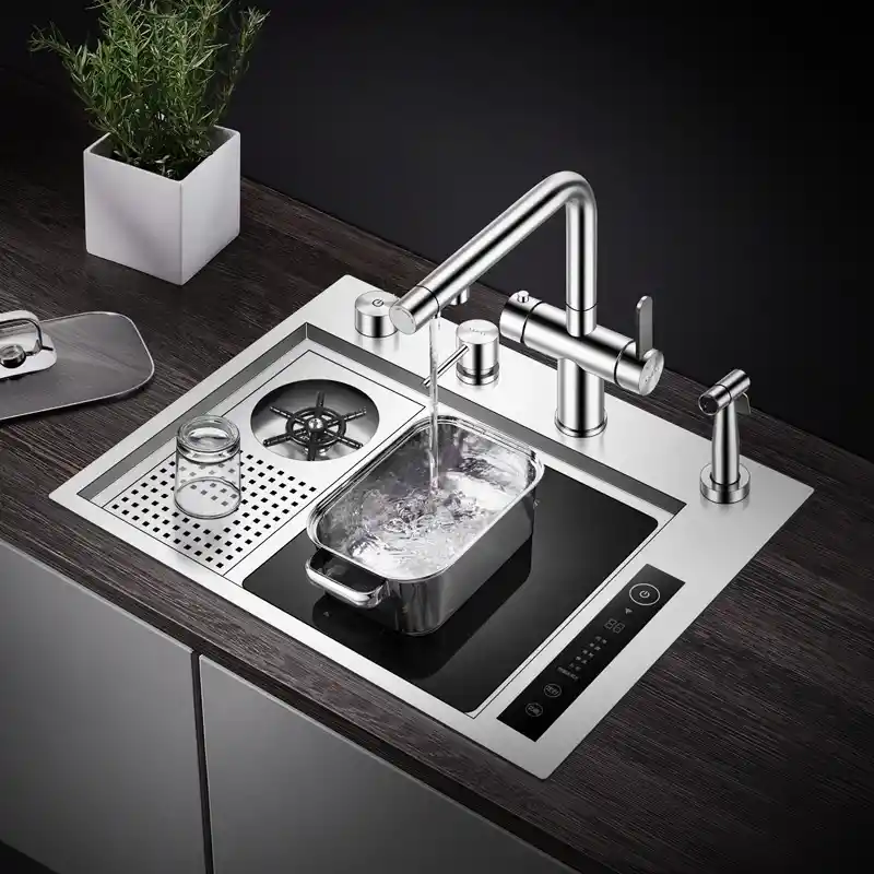 Schnelle AQ 5644JH 56 Cm Ultrasonik Mutfak Evyesi