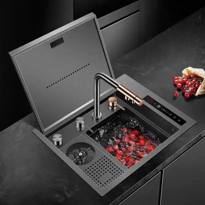 Schnelle AQ 5645NJH 56 Cm Ultrasonik Akıllı Mutfak Evyesi