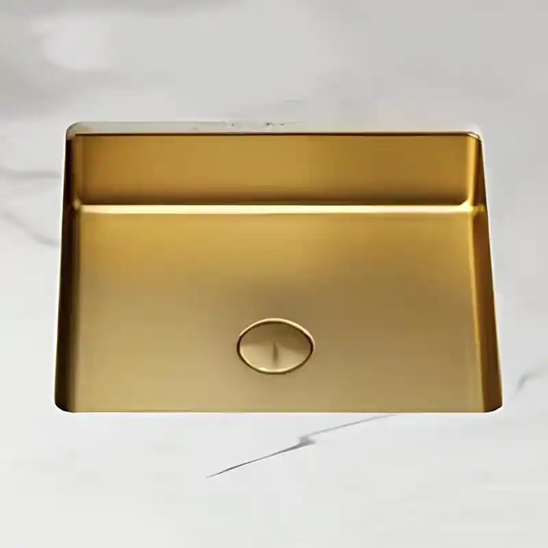 Schnelle Sch G203 Gold Tezgah Altı Dikdörtgen Çelik Lavabo