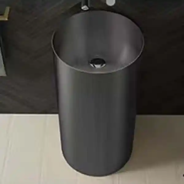 Schnelle Sch BK8808 Black Monoblok Oval Çelik Lavabo