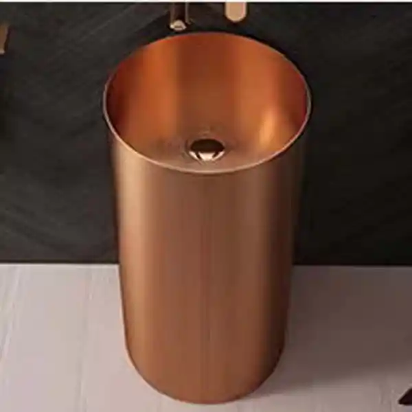 Schnelle Sch G8808 Gold Monoblok Oval Çelik Lavabo