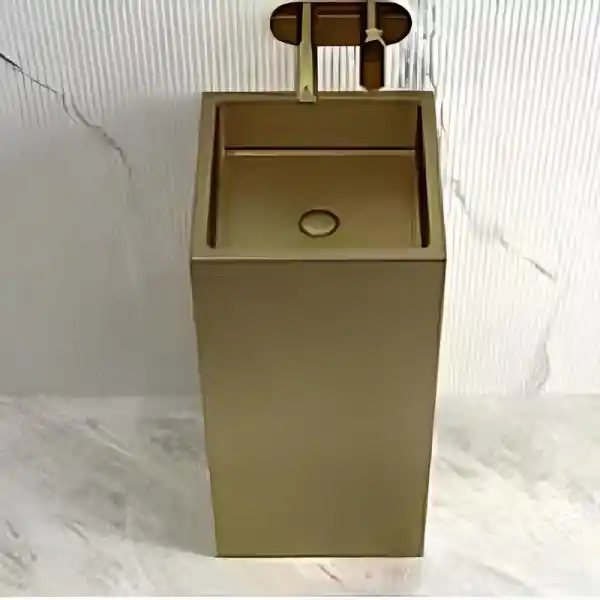 Schnelle Sch B8804 Rustik Monoblok Kare Çelik Lavabo
