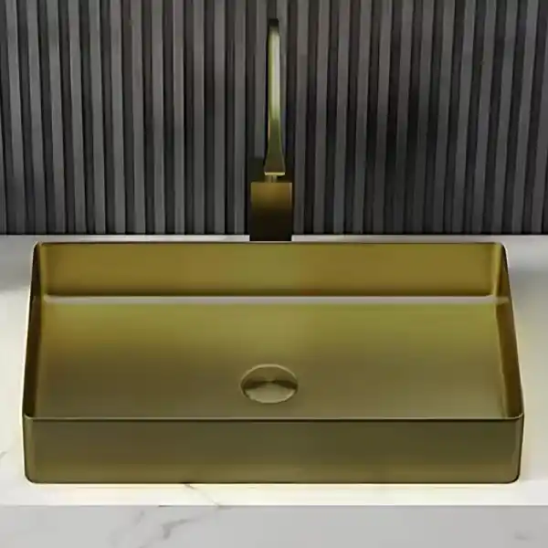 Schnelle Sch B5502 Rustik Tezgah Üstü Dikdörtgen Çelik Lavabo