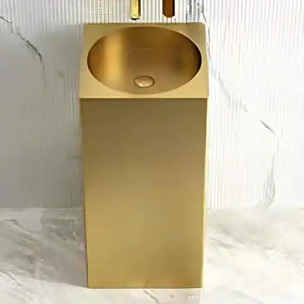 Schnelle Sch G8816 Gold Kare Monoblok Çelik Lavabo