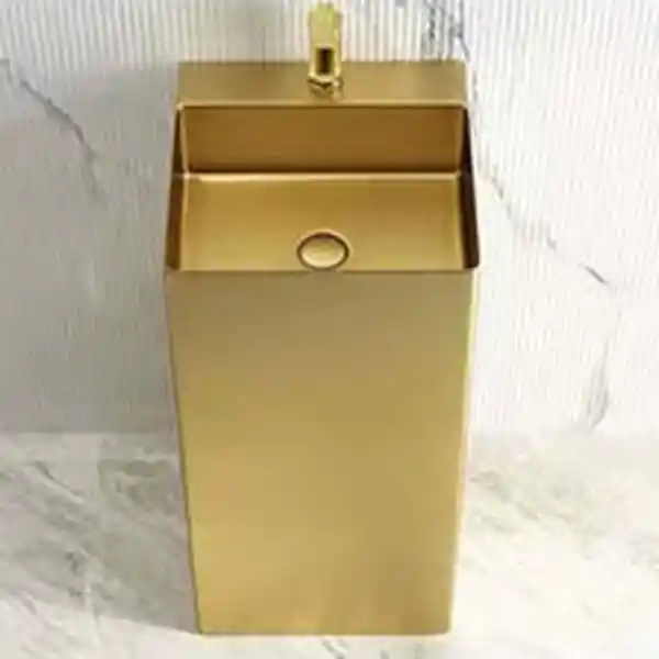 Schnelle Sch G8819 Gold Kare Monoblok Çelik Lavabo