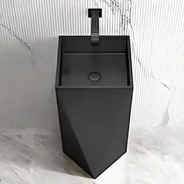 Schnelle Sch BK8820 Black Kare Monoblok Çelik Lavabo