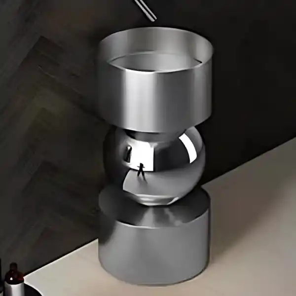 Schnelle Sch S8828 Chrome Oval Monoblok Çelik Lavabo