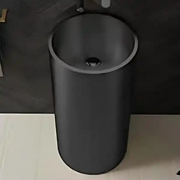 Schnelle Sch BK8831 Black Oval Monoblok Çelik Lavabo