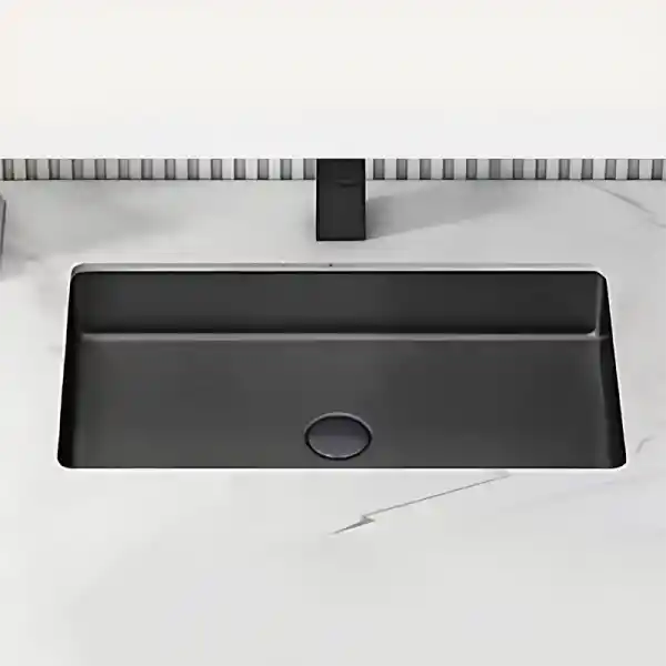 Schnelle Sch BK208 BlackTezgah Altı Dikdörtgen Çelik Lavabo